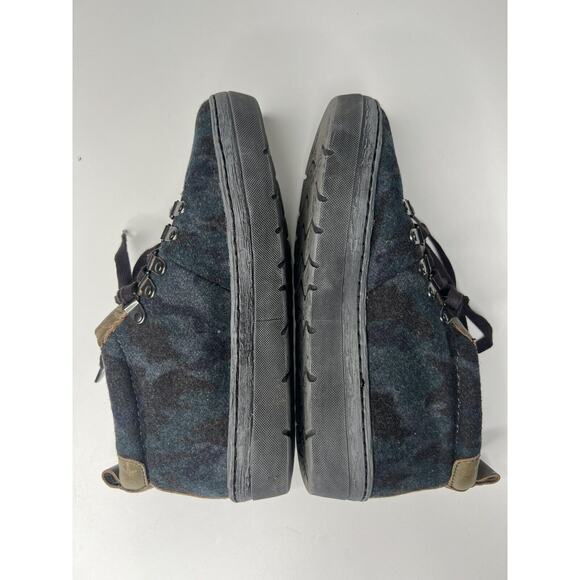 OTBT Green Lake Ankle Booties Womens 8.5M Blue Bronze Camo Leather Lace Up - Picture 5 of 10